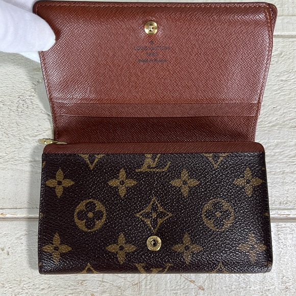 Louis Vuitton Monogram Porte Monnaie Billets Tresor Wallet ✅COA Included - Picture 2 of 16
